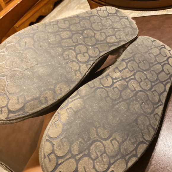 UGG MEN’S SCuff sheepskin backless slipper in dark gray size 12 - Picture 5 of 7